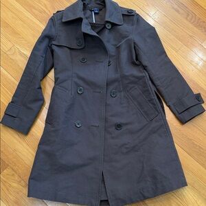 GAP Women's chocolate brown Double-Breasted Trench Coat